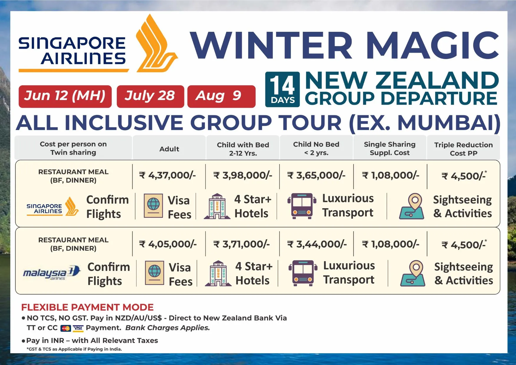 NZ Winter 14 Days